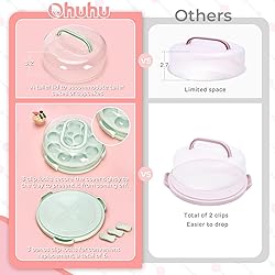 Ohuhu Cheesecake Container, Cake Pie Carrier