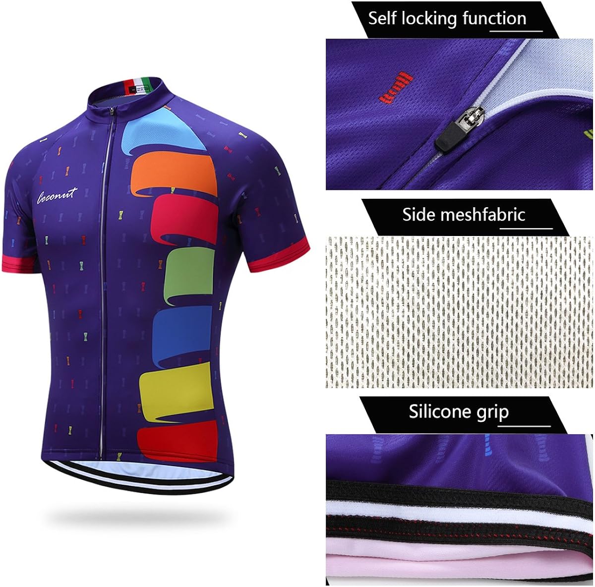 Men's Cycling Jersey Set Road Bike Jersye Short Sleeves Cycling Kits + Bib Shorts with 3D Padded: Clothing