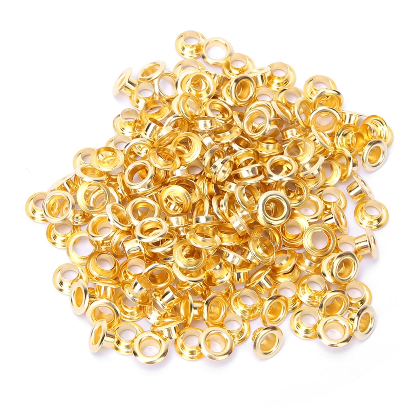 100 Sets Grommets Eyelets, 4mm Double Sided Metal Reinforcements for Leather Crafts Shoes Shoes Clothing Bags Belts
