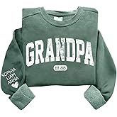 HHLYN14 Personalized Dad EST Sweatshirt, Custom Year Crewneck for Father, Unique Gift for Dad, Family Matching Outfit