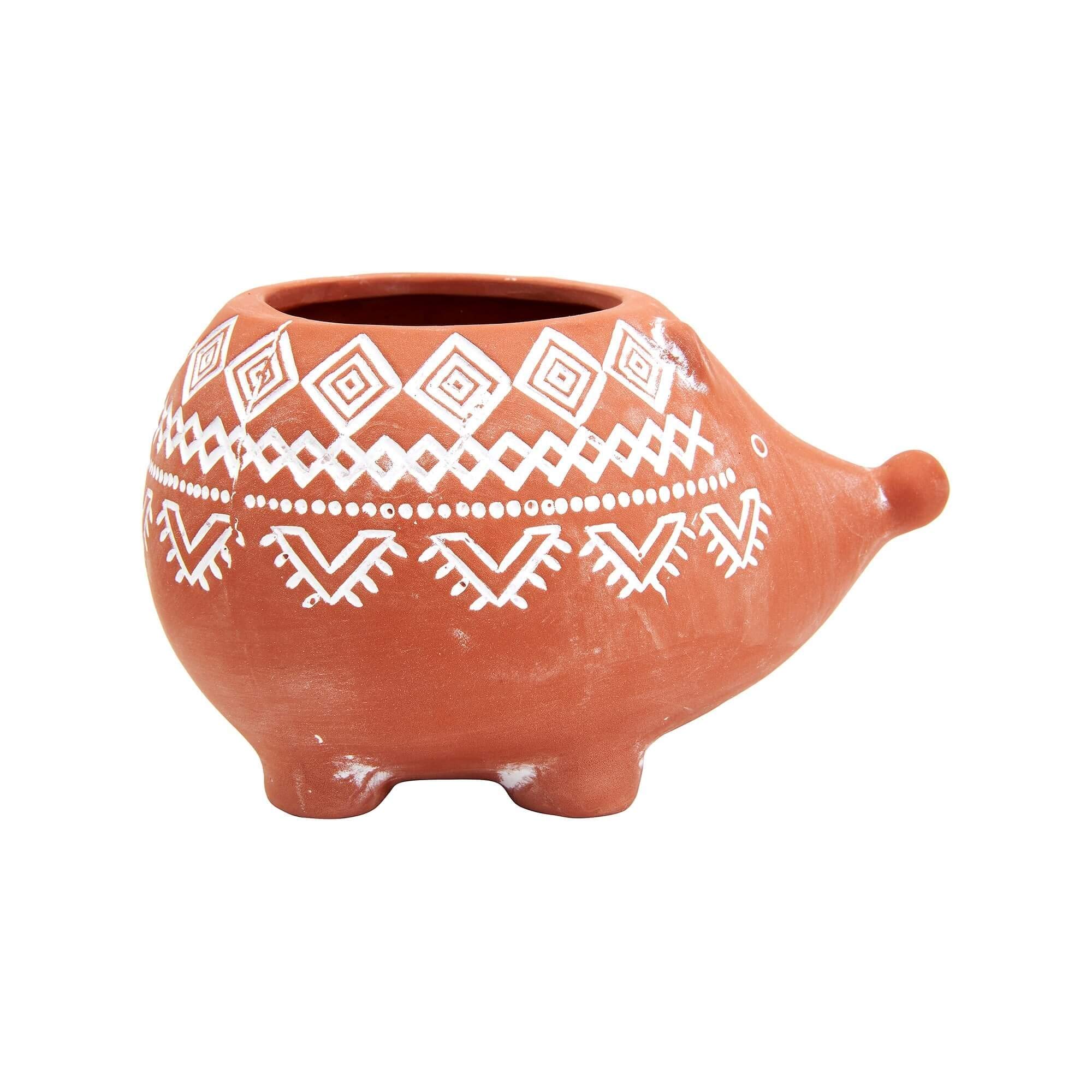 Sass & Belle Terracotta Hedgehog Planter