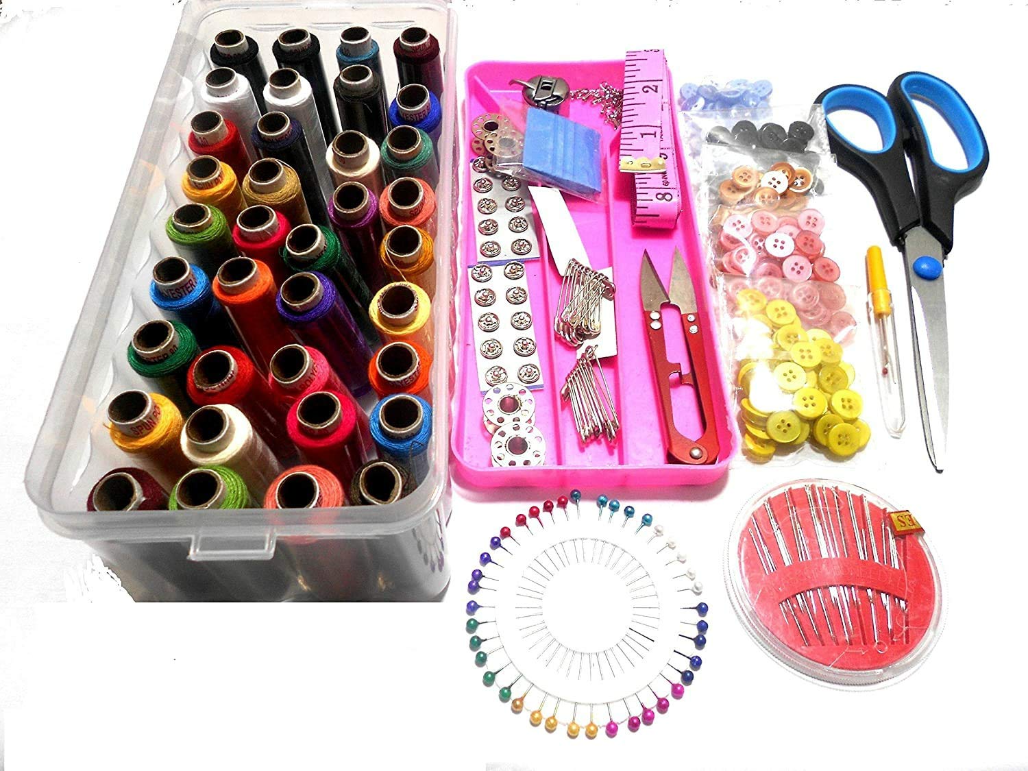 GOELX All Sewing Materials Multicolour Combo with multiple accessories