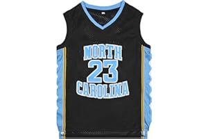 hbmrakra Youth Basketball Jersey Classic North Carolina Quick Dry Sports Shirt # 23 Kids Basketball Fans Gift