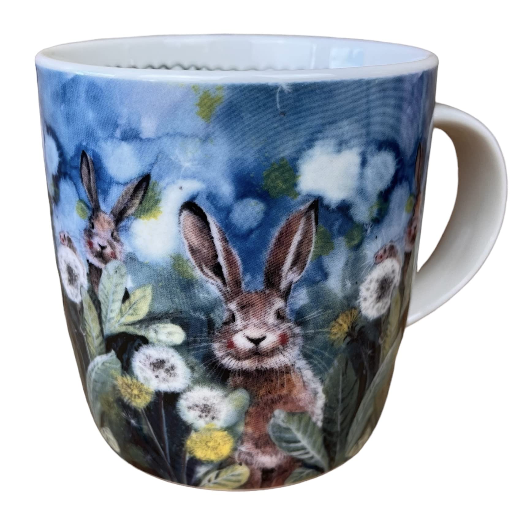 Alex Clark Little Rabbits Mug- Wildlife - Original Artwork - Cup for Animal Lovers - Gift Ideas - Perfect for Coffee & Tea - Vegan Friendly - Designed in The UK...