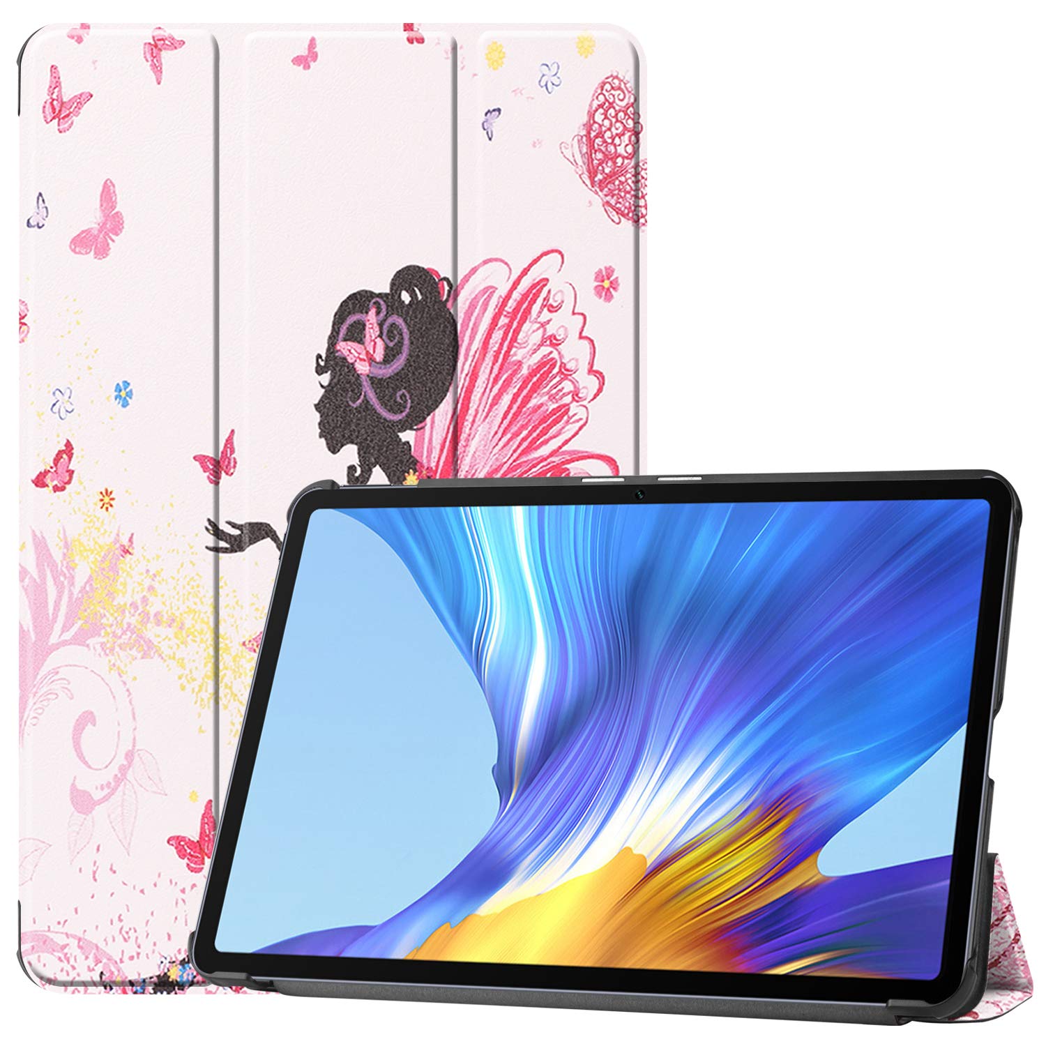 Lobwerk Case for Huawei Honor V6 10.4 inch Smart Cover Case with Stand Function and Auto Sleep/Wake Function