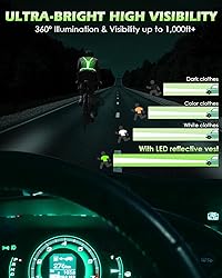 Zacro LED Reflective Vest Running Gear, 5 Lights