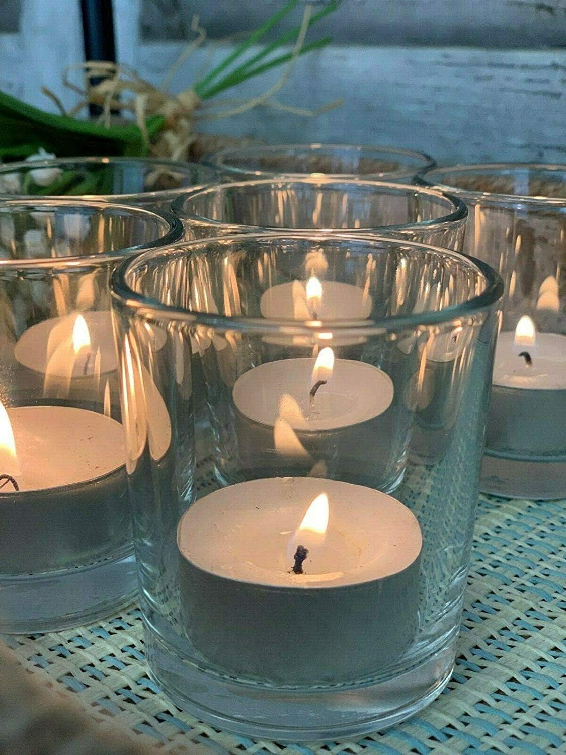 Homes on Trend Tea Light Holder Pot TLight Candle Votive Glass Wedding