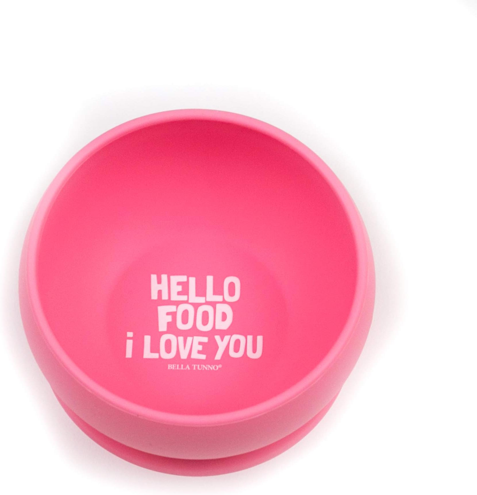 Bella Tunno Wonder Bowl - Silicone Suction Bowl for Toddlers and Baby Bowls, Microwave and Dishwasher Safe Food-Grade BPA Free Silicone, Hello Food I Love You