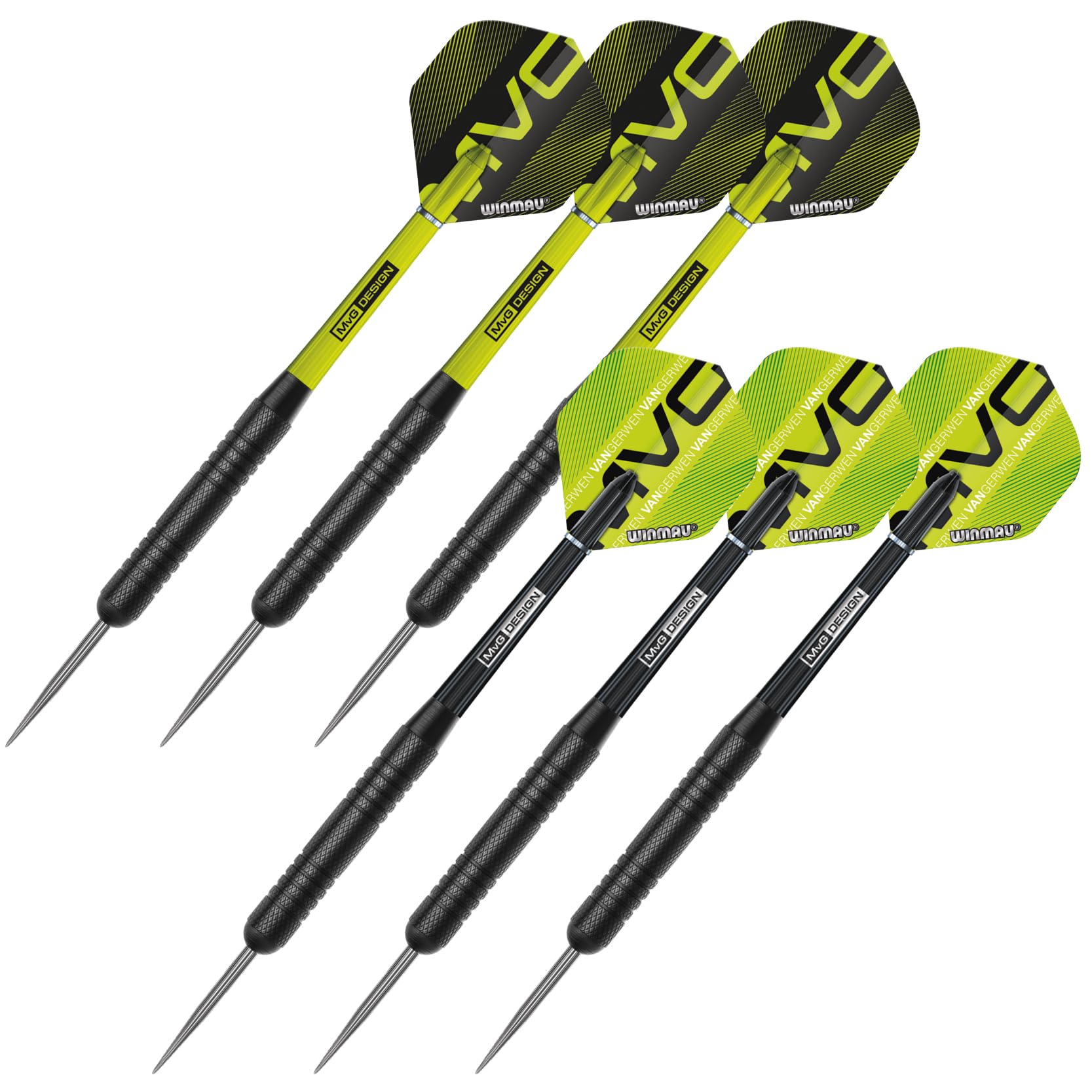 WINMAU Michael Van Gerwen MvG Schrank-Set inklusive Dartboard, Schrank, Darts und Zubehör 5