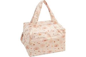 Lmbabter Diaper Wet Dry Bag Small Diaper Tote Bag Nappy Organizer Pod Water-resistant Diaper Pod for Baby,Gym Bag,Travel Bag (Rainbow&Sun)