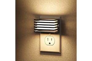 L LOHAS LED Night Lights Plug into Wall, 2 Pack Modern Night Light with Dusk to Dawn Sensor, Dimmable Plug in Night Light, Adjustable Brightness, 3000K Soft White for Bedroom Bathroom Hallway