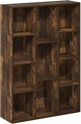 Furinno LUDER 11-Cube Book Shelf Reversible Amber Pine 23.9D x 73.9W x 105.9H cm view 5