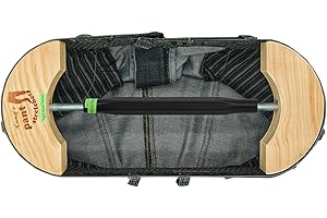 Heavy Duty Pants Stretcher for Jeans & Trousers – Adjustable Solid Wood & Aluminum Alloy Waistband Expander – Deep 1-3 Inch P