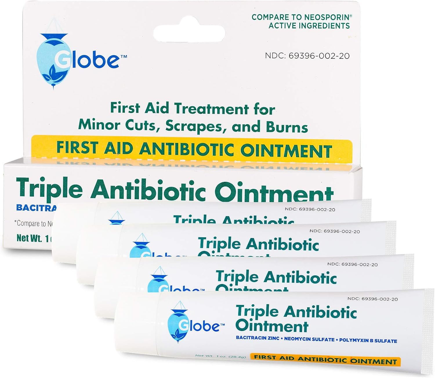 Triple Antibiotic First Aid Ointment, 1 oz (4-Pack): Health & Personal Care
