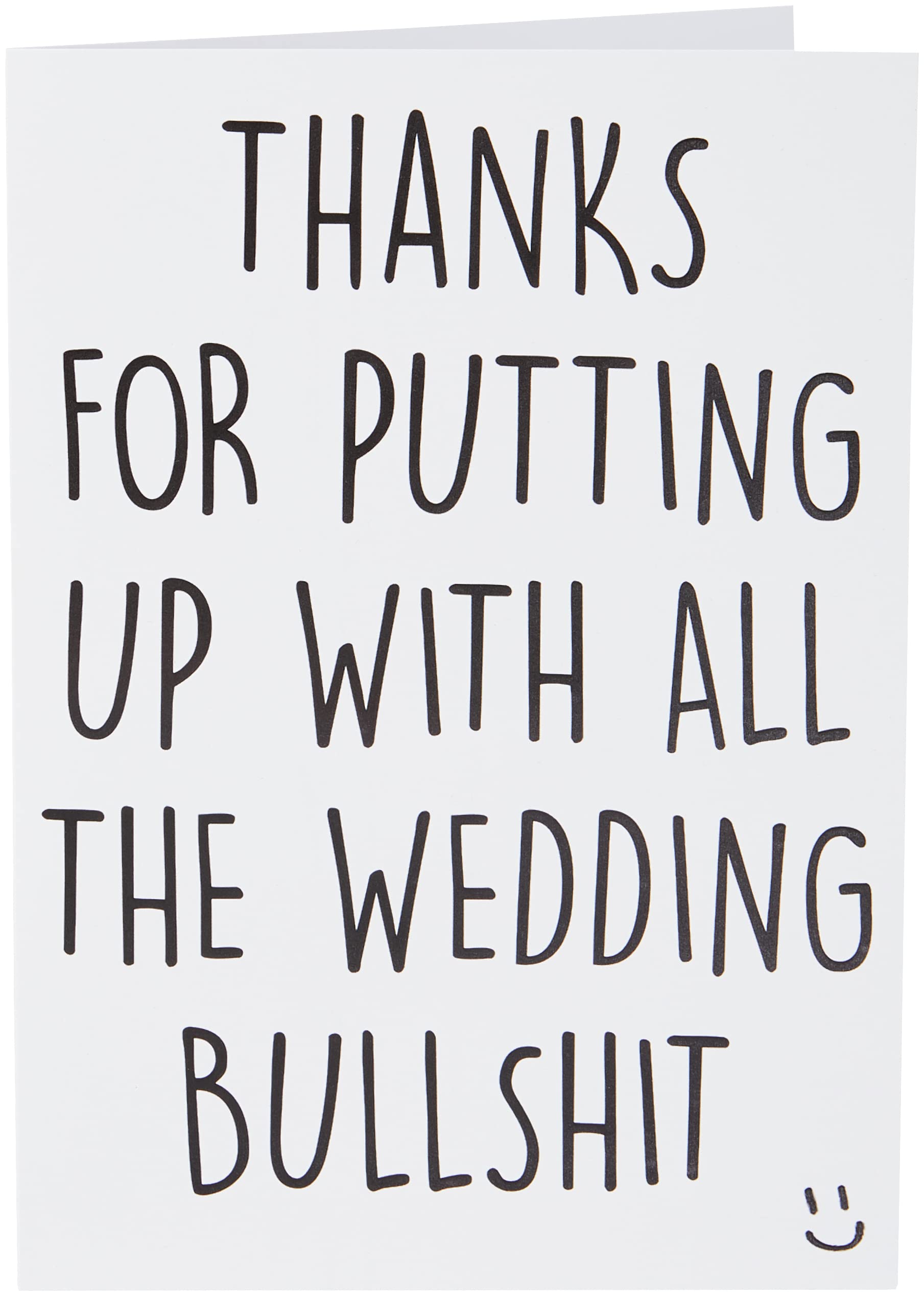 Funny Thank You for Being My Maid of Honour Card, Thank You Bridesmaid Card, Funny Thank You Bridal Party Card Wedding Bulls*it Joke PC307