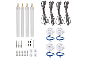 Craftbay 4 Set Synchronous Turntable Motor Electric Motor for Cup Turner Cuptisserie Tumbler Cup Rotator with 7mm (30mm Length) Flexible Coupling Connector (2.5-3RPM)