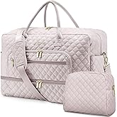 Travel Duffel Bags for Women with Shoe Compartment, Weekender Overnight Bag with Wet Pocket & Toiletry Bag, Carry On Personal