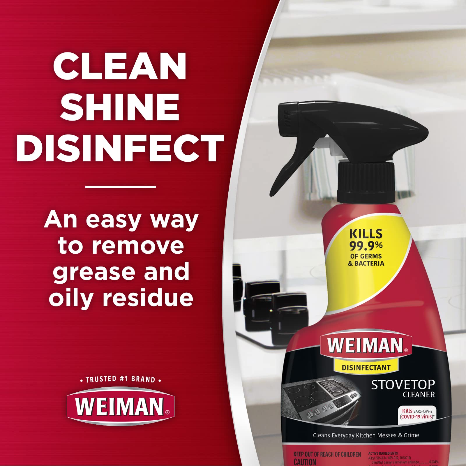 Weiman Ceramic & Glass stove top Cleaner & Polish 22 Fluid Oz Daily