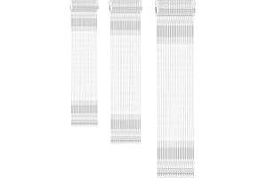 KINBOM 60pcs Fishing Tackle Leaders, Stainless Steel Fishing Leader Line Wire with Swivel Buckles for Saltwater & Freshwater Connecting Fishing Tackle Lure or Hook (Silver)