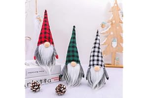 FFPTBNYX Gnomes Christmas Decorations 3PC Handmade Santa Scandinavian Tomte Plush Gnom, Home Tabletop Ornaments Christmas Gnome Decor for Adults.