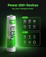 EBL 16 Pack AAA 1100mAh Ni-MH Rechargeable Batteries with Case view 7