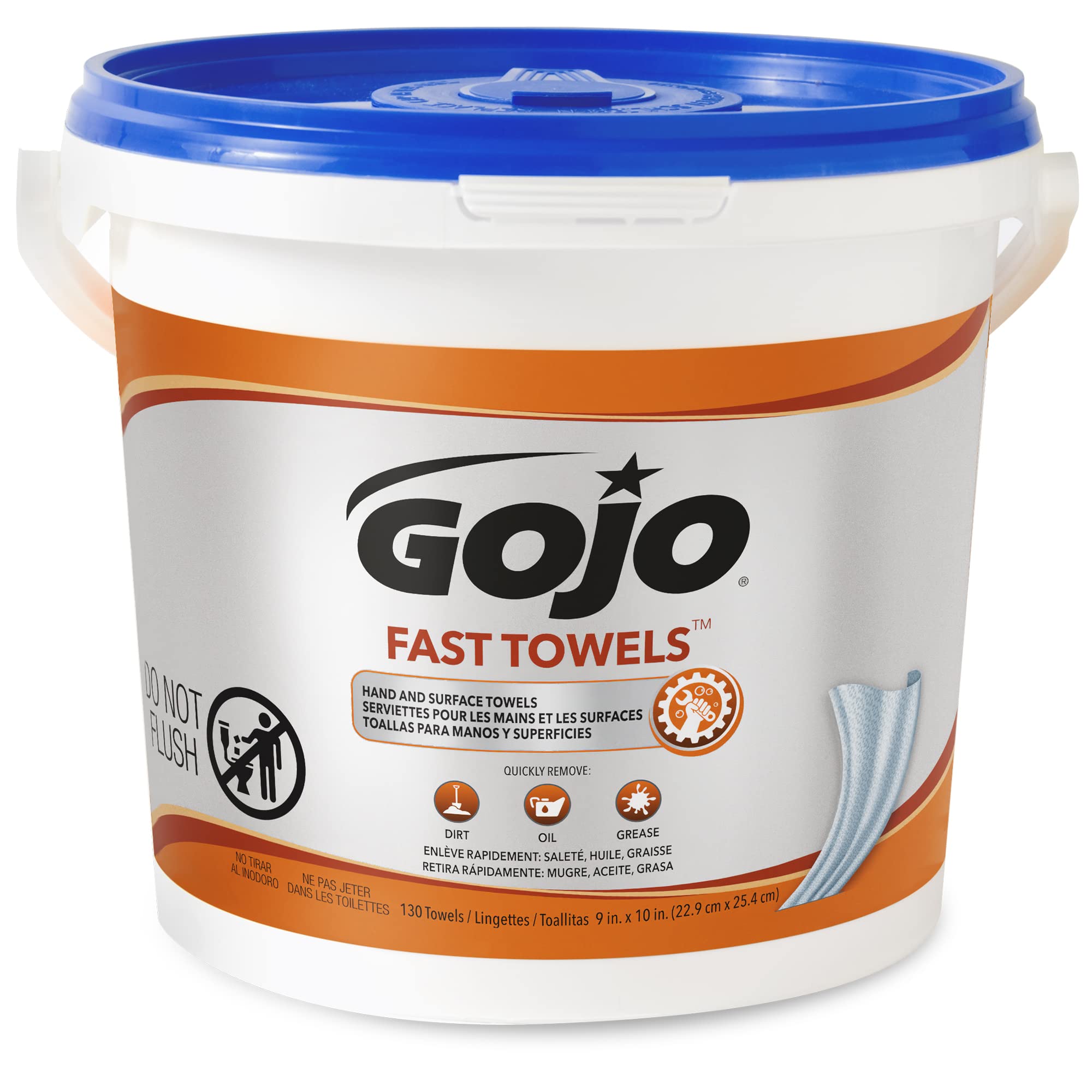 GOJO Fast Towels, Fresh Citrus Scent, 130 Count