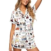 Women's Short Satin Pajama Cute Pajamas, Silky Lightweight Satin Sleepwear | Cute Pajamas; Comfy Sleepwear; PJS With Pockets; Funny Animal Pjs; Let Me Sleep; Cozy Fall Night Gift
