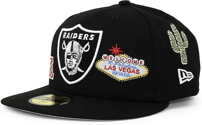Amazon ニューエラ 59fifty ラスベガス レイダース Nfl Icon Fitted Cap Black New Era Las Vegas Raiders ブラック 帽子 野球帽 アイコン 並行輸入品 キャップ 通販