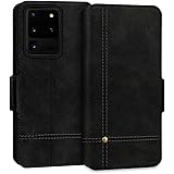 FYY Case for Samsung Galaxy S20 Ultra, Ultra Slim Flip Leather Wallet Phone Case Protective Shockproof Cover with Card Holder