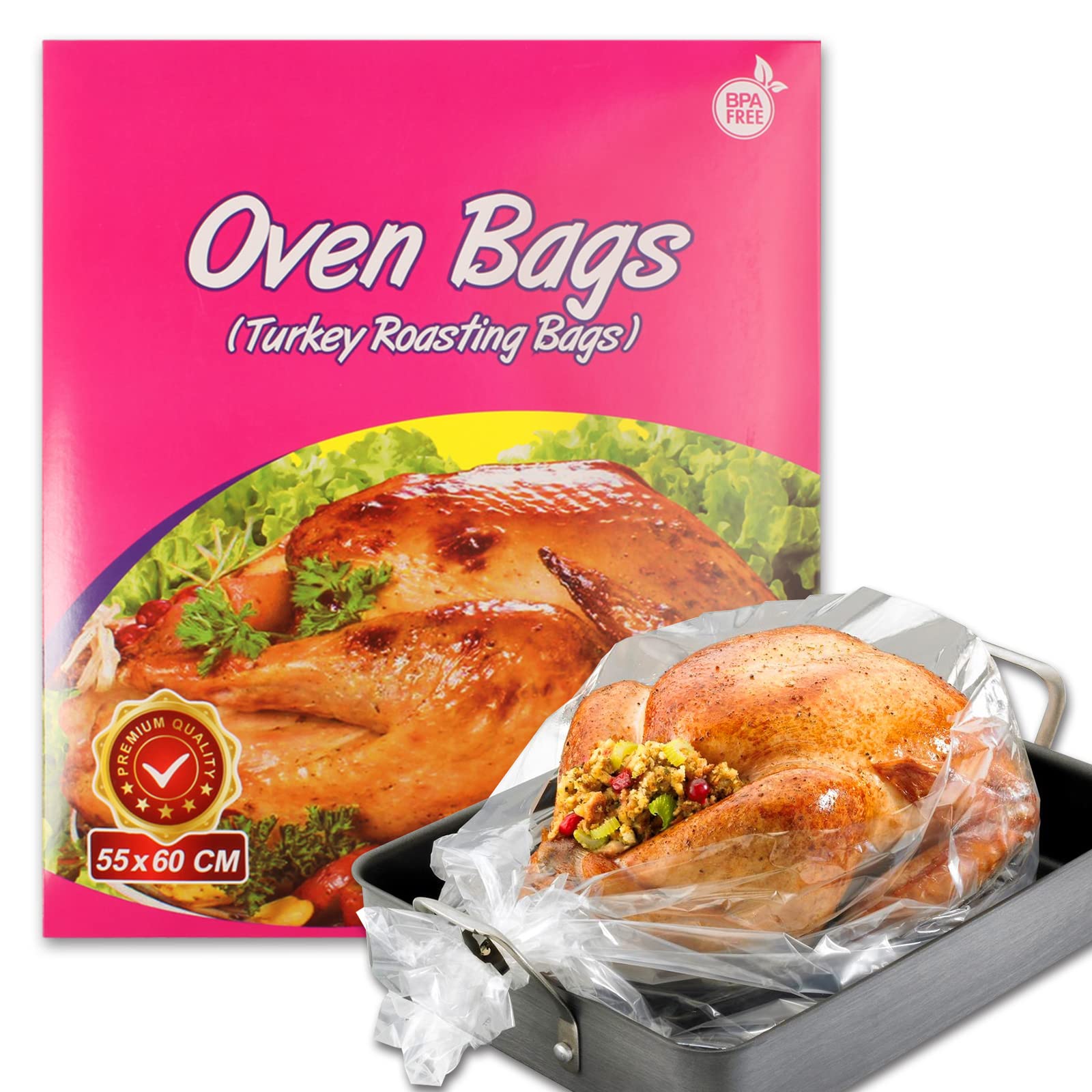Photo 1 of 10 Counts Oven Bags Turkey Size | Large Oven Bag for Thangkgiving Day Turkey Roasting Cooking(1)