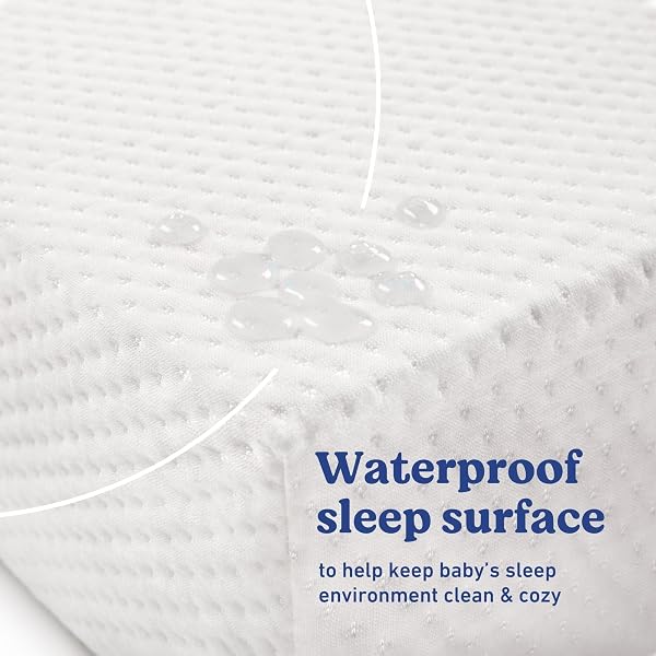 GRACO PREMIUM CRIB & TODDLER MATTRESS – GREENGUARD GOLD CERTIFIED, MACHINE WASHABLE OEKO-TEX STANDARD 100 CERTIFIED COVER WITH WATERPROOF SURFACE, FITS ANY STANDARD FULL SIZE BABY CRIB & TODDLER BED