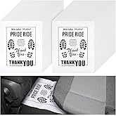 500 Pcs Paper Floor Mats for Cars - 20×16" Disposable Floor Mats for Cars, Auto Vehicles Floor Covers with Footprint Words, W