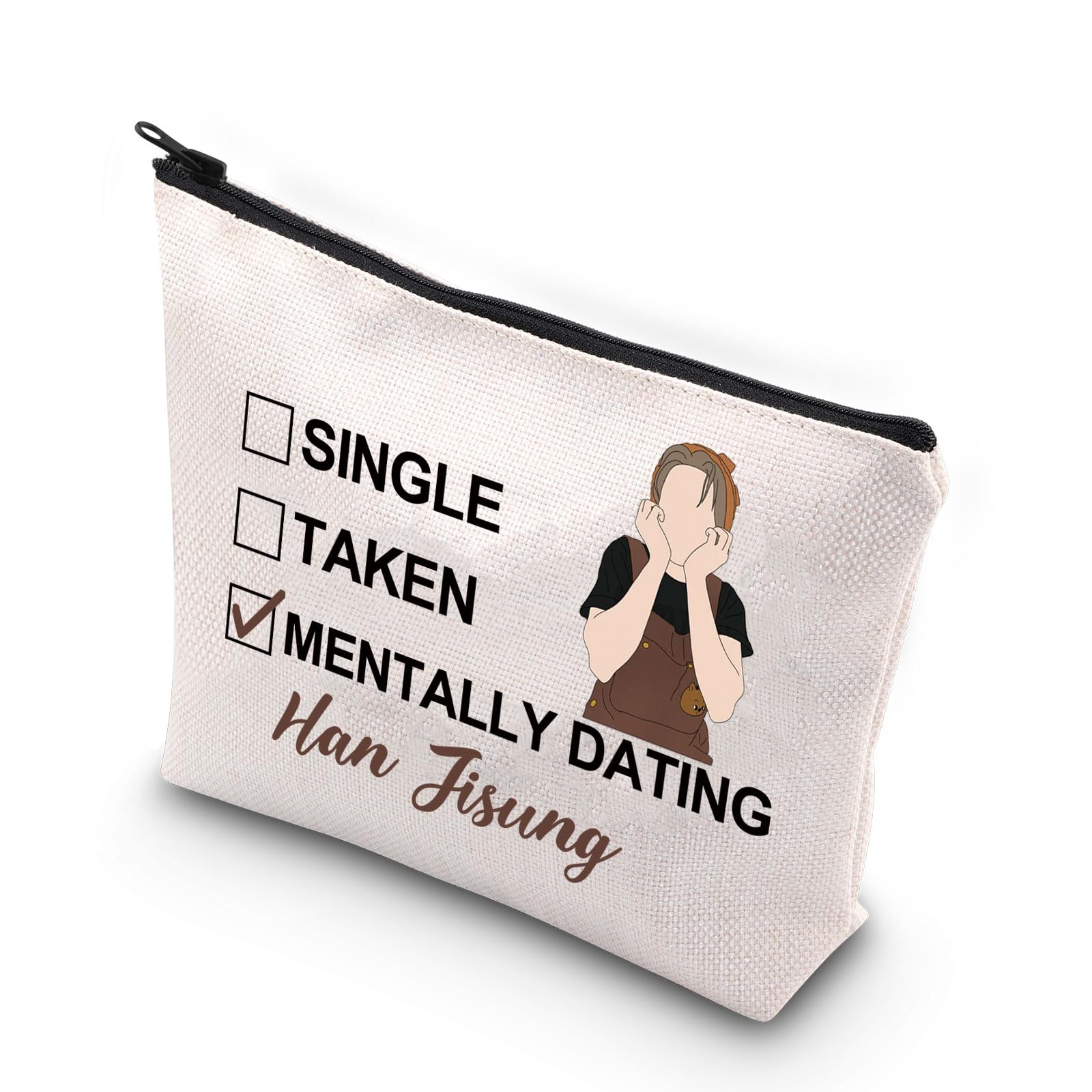 SKZ Han Makeup Bag SKZ Quokka Gifts Single Taken Mentally Dating with Han Gifts SKZ Member Gifts (HAN UK)
