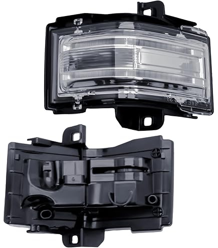 Dynamic Sequential LED Side Mirror Turn Signal Lights - Smoked Lens, Compatible With Ford F150 2004-2014, Raptor, Expedition, Mark LT - View #3