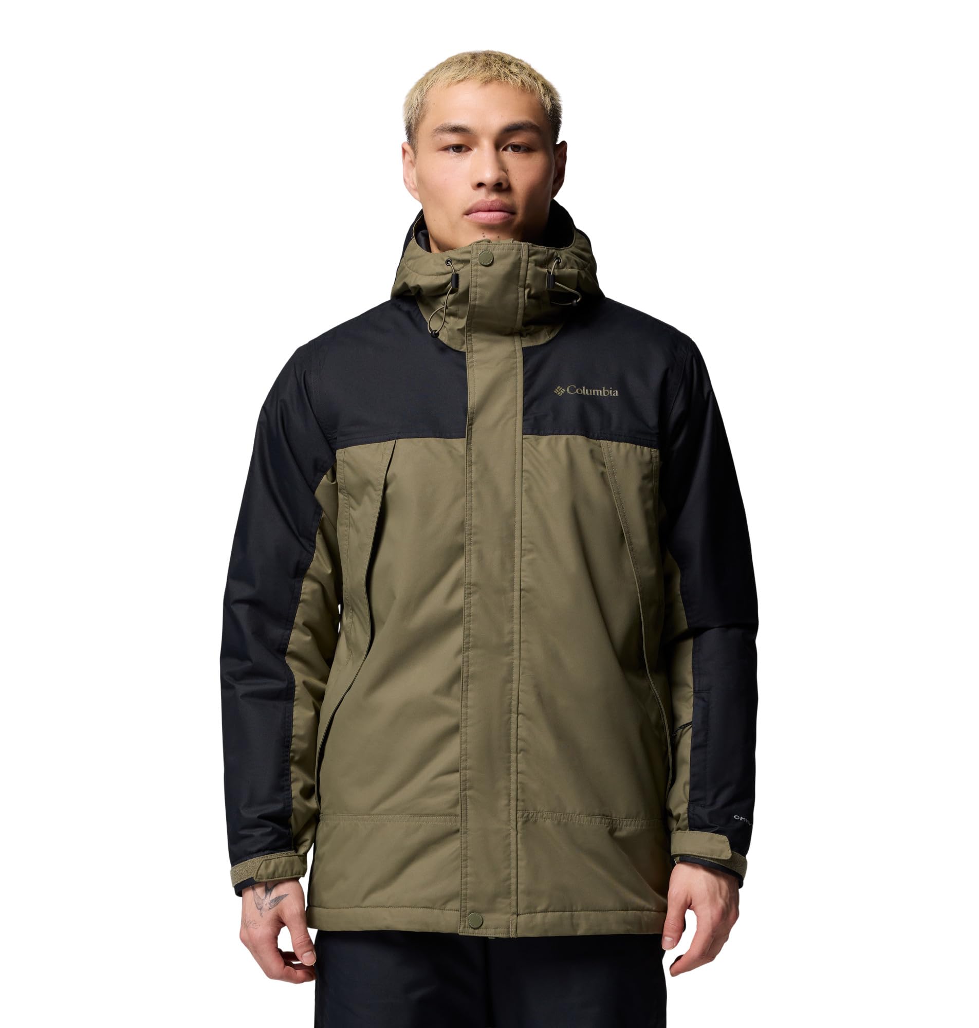 Columbia Mens Shotski Jacket, Stone Green/Black, Large