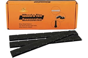 RYING YIZBAP Wheel Weights Black 1/2oz, 72 oz/Box, 144pcs, 0.5ounce Stick on Wheel Weights with Strong Black Adhesive. for Cars, Trucks, SUVs, Motorcycle, and Others
