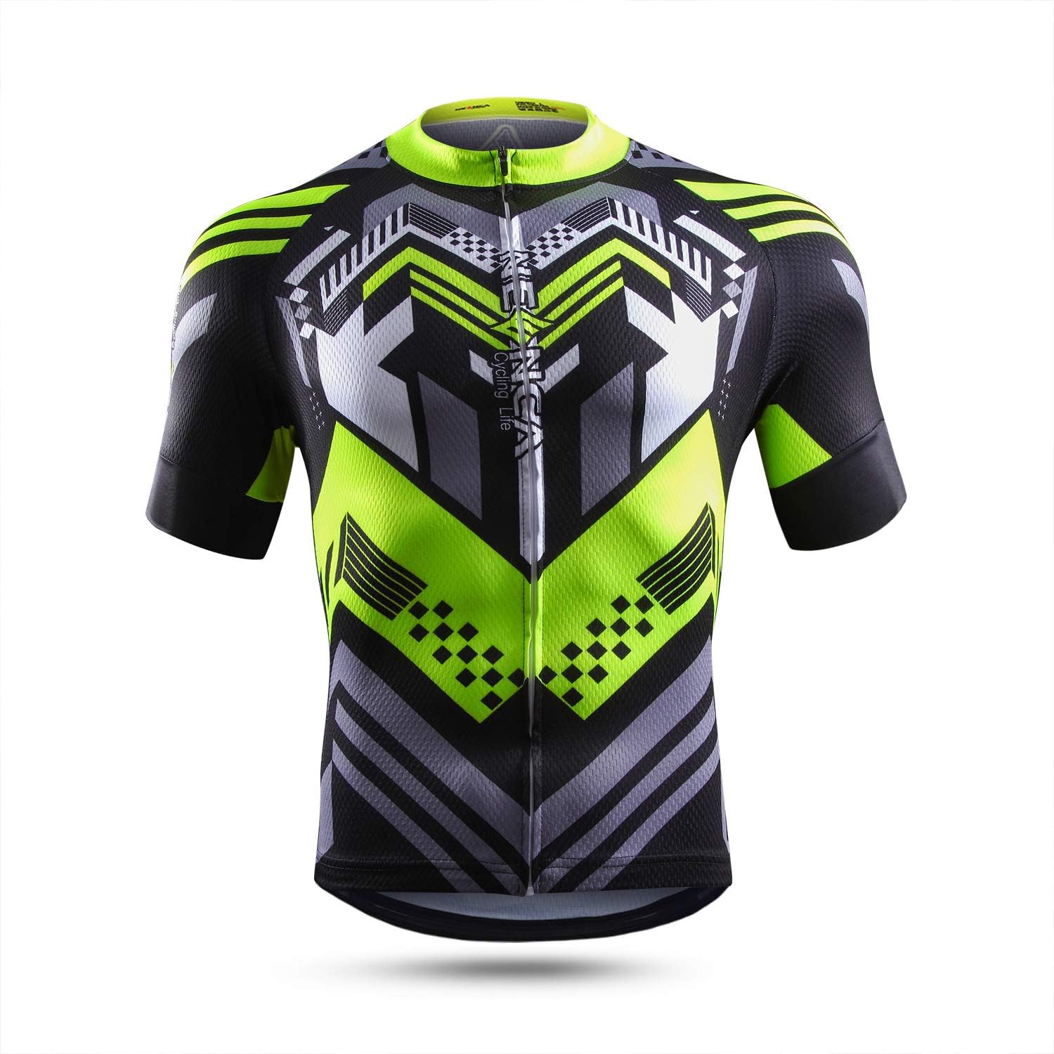 NEENCA Men's Cycling Bike Jersey Short/Long Sleeve with 3 Rear Pockets, Cycling Biking Shirt Full Zipper Breathable Quick Dry : Clothing