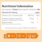 WeightWorld Vitamin C Tablets 1000mg 180 Count Vegan Rosehips & Bioflavonoids view 6