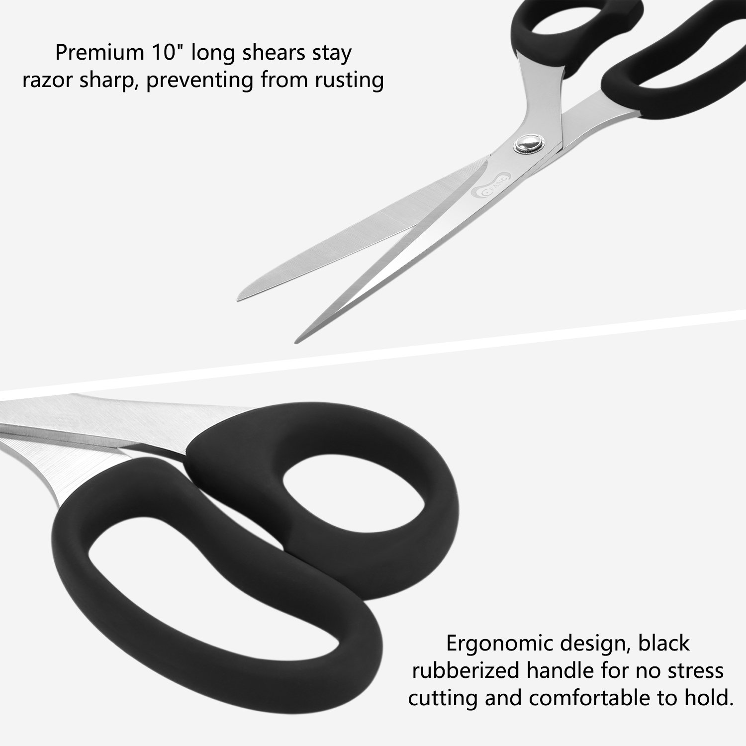 Sewing Scissors Professional Tailor Shears for Cutting Fabric, Dresses, Tailoring, Household, Dressmaking, Office, Craft & Art