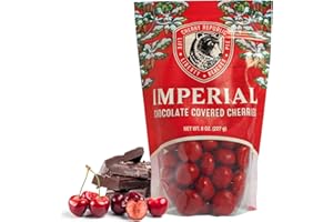 Cherry Republic Imperial Chocolate Covered Cherries - Michigan Montmorency Tart Red Chocolate Cherry - Single 7 oz. Bag