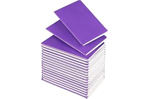 Lzerking Small Notebooks Bulk 3.5 x 5.5 Inches 36 Pack Mini Pocket Journal Notepads-Purple Cover for Kids, 30 Sheets/60 Pages, Available as Party Favors or Holiday Gifts