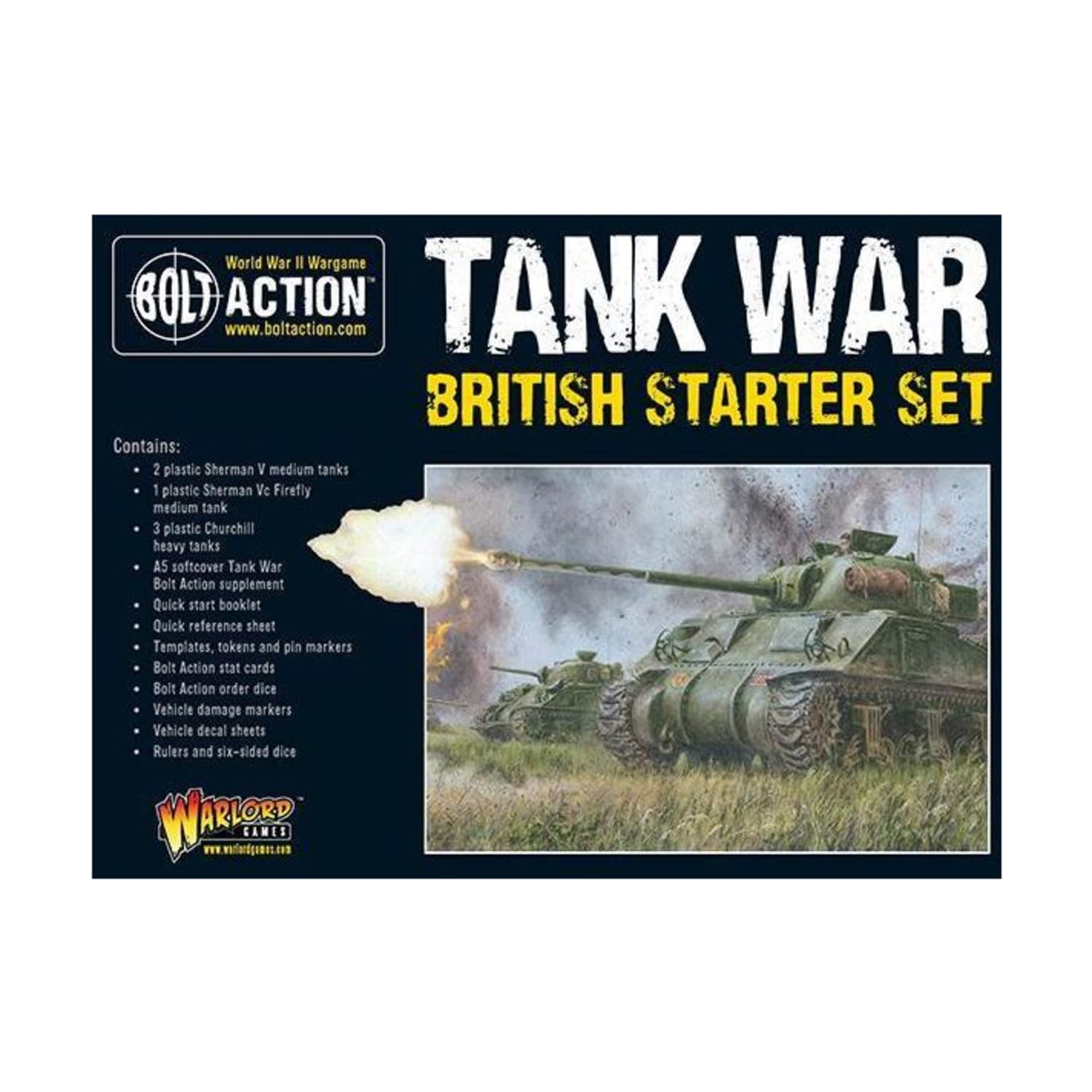 Bolt Action Warlord Games, Tank War British starter set, Wargaming Miniatures