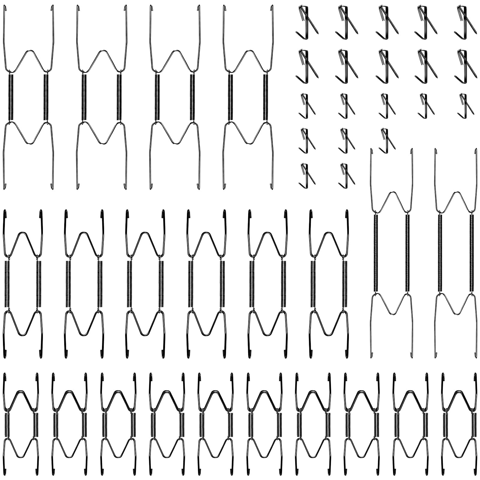 Photo 1 of 20 Pieces Invisible Wall Plate Hangers 4/5/6/8/10 Inches Wall Plate Hangers Stainless Steel Decorative with 20 Pieces Hook with Nails for Decorative Antique and Arts(Black)