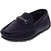 French Toast Toddler Boy Loafers Penny Moccasin School Driving Dress Shoes for Boys Black, Tan, Navy, White Red Size 5-10 Toddlers 11-13 Little Kid 1-5 Big Kid