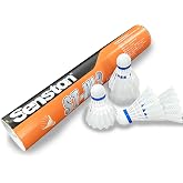 Senston Badminton Shuttlecocks Durable Nylon 6/12 Pack for Indoor Outdoor | Great Value &amp; Premium Quality; Ideal for Casual Recreational Play; Stable &amp; Consistent Flight; Premium Soft Cork Head