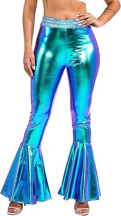 shiny bell bottoms