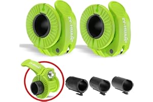 ZY-HUAN Pro Barbell Clips 1 inch Barbell Clamps 0.9-1.18inch Quick Release Weight Clips for Bars Multi-Size Adjustable Olympic Barbell Clamps