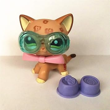 Pcx Avec Accessoires Lps Cheveux Courts Chat 1120 Collectionneur Jolis Yeux Chat Chien Enfant Fille Chat Figure Collection Jouet Chaton Chat Bonne