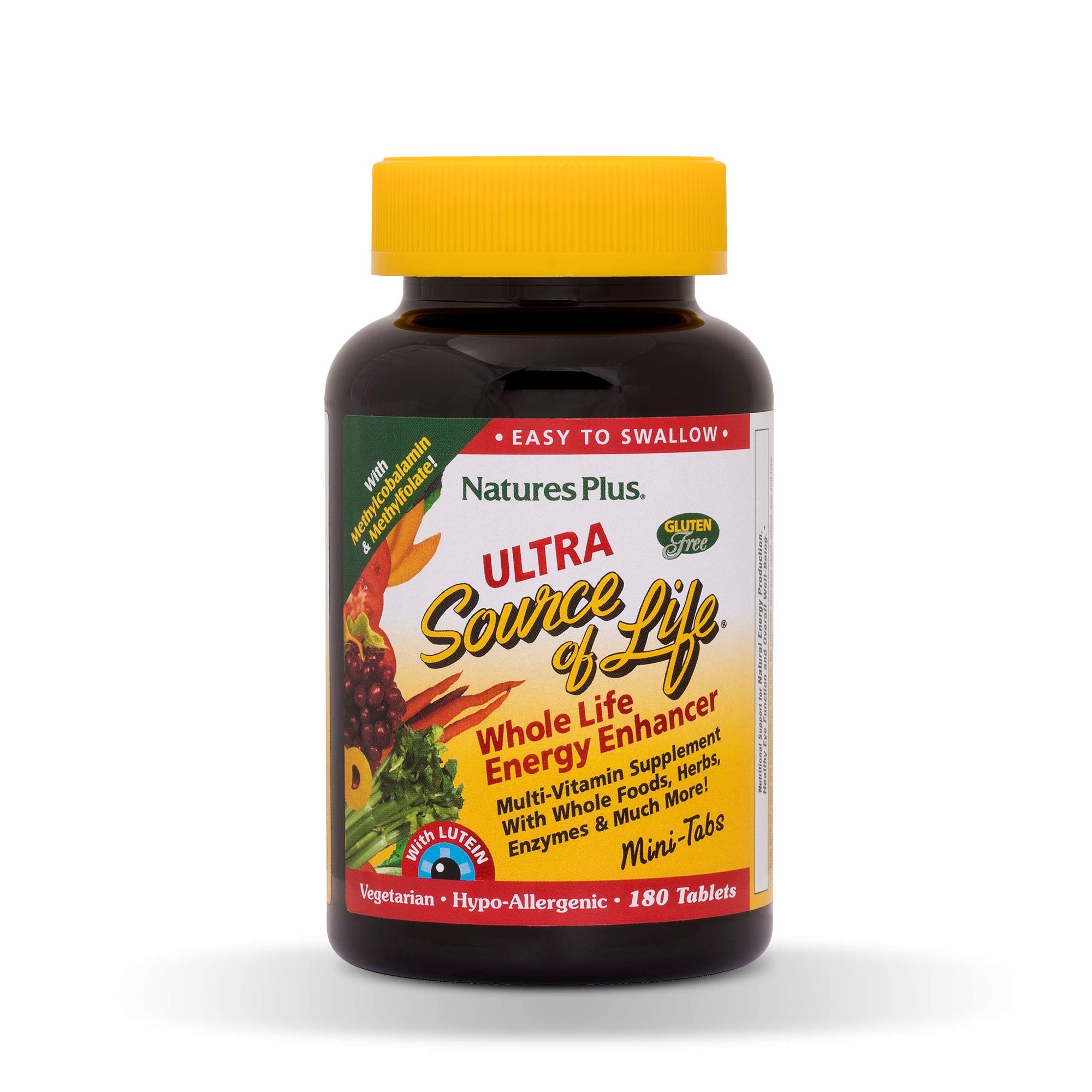 NaturesPlus Ultra Source of Life with Lutein Tablets 180 Vegetarian