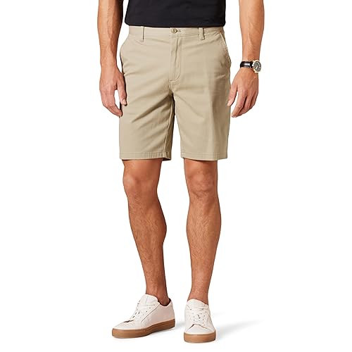 Amazon Essentials Men's Slim-Fit 9" Stretch Chino Short, Tan, 40
